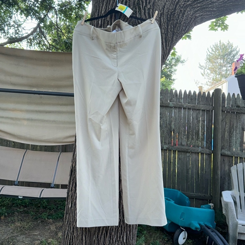 Emaline khnaki‎ Signature trouser pants sz 16 Dress causal work office pants